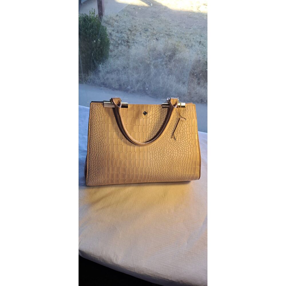 Pink Antonio Melani Leather Satchel or Crossbody Purse